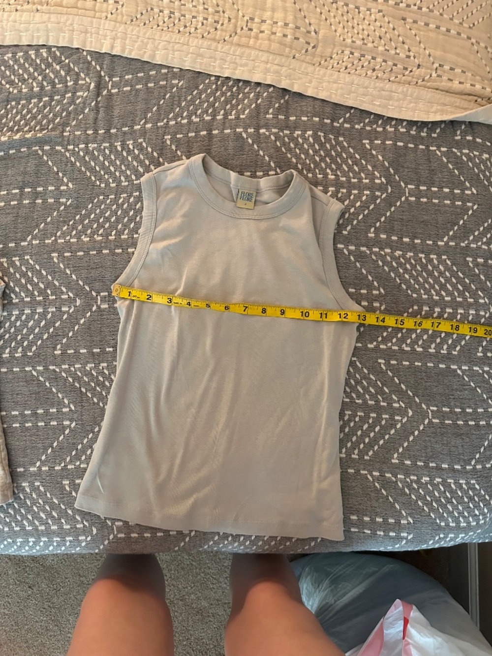 Bundle 2 Flore Flore Esme Tanks Grey (X-Small) and Sky Blue (Small) - Picture 8 of 9